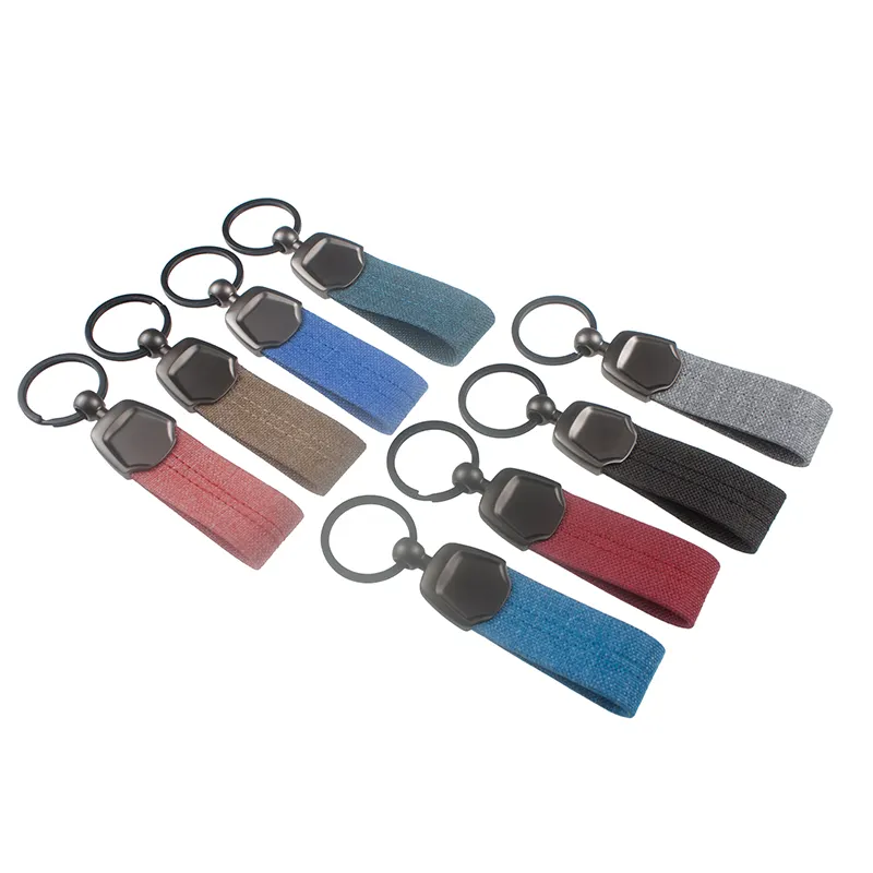 RPET Wholesale Personalized Design Gifts Engraved Name Blank Keyring Key Chain Car Brand Logo Metal Pu Custom Leather Keychain