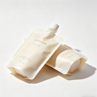 Pochettes souples personnalisées mates avec logo imprimé pour jus et lait, 500 ml, emballage liquide autoportant, 100 ml, pochette cosmétique autoportante avec bec verseur
