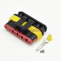 Connecteur de câble automobile à 6 trous 282090-1 282108-1 avec fils, prises étanches pour voiture, fiche auto étanche