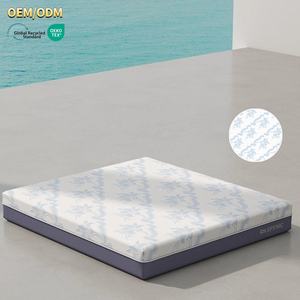 Estera de cama hipoalergénica con cremallera, protección de 6 lados, resistente a insectos, diseño impreso de punto, colchón de lujo de grado hospitalario - Product Image 1