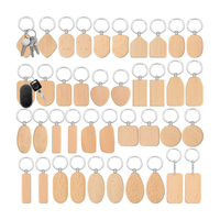 Großhandel Blanko Holz-Schlüsselanhänger, Individuelle Unbehandelte Holz-Schlüsselanhänger, Mehrformige Holz-Schlüsselringe für DIY-Handwerk Geschenk Souvenir