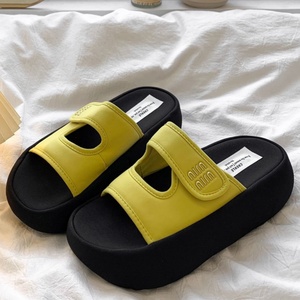 Sandalias de plataforma con tacón alto para mujer, nuevas chanclas de verano para vacaciones en la playa - Product Image 5