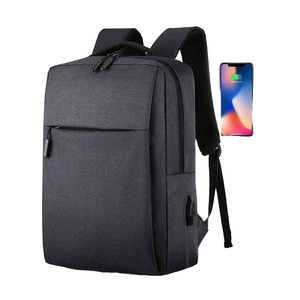 Custom Logo Anti-Theft Black Nylon Laptop <b>Bag</b> with USB Waterproof Office School <b>Bags</b> New Designer <b>Bags</b> Zipper Closure - Product Image 2