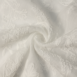 Tissu de broderie personnalisé élégant 100% tissu de broderie Ramie pour vêtement Textile de maison - Product Image 6