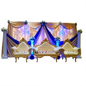 ชุดเฟอร์นิเจอร์งานแต่งงานสวยงาม ชุดโซฟาโลหะทองเหลือง ซื้อชุดโซฟาพรีเมียมสำหรับเจ้าสาวและเจ้าบ่าว เฟอร์นิเจอร์งานแต่งงาน โซฟาสำหรับงานแต่งงาน - Product Image 1