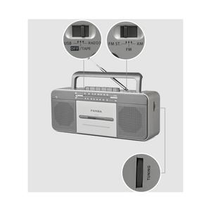 Grabadora de Casetes Clásica Popular para Uso Doméstico, Grabadora de Casetes Portátil Vintage con Radio AM/FM - Product Image 5