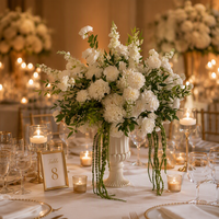 Boule de fleurs en soie de 70 cm pour centre de table, décoration de mariage et d'événements, durable QSLH