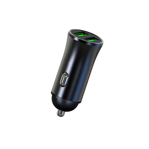 Wholesale 12V 24V Aluminum Dual USB Type-C Car Charger Fireproof Material Fast Car Cigarette Lighter Charging for Mobile Phone - Product Image 3