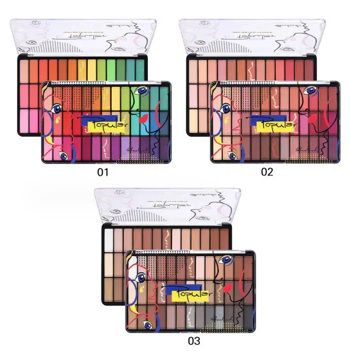Großhandel 39-Farben Lidschatten-Palette benutzer definierte Make-up Eigenmarke matte perlmutt farbene Lidschatten-Platte günstigen Preis