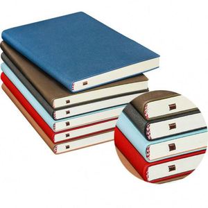 สมุดบันทึกปกหนัง PU แบบมีเส้นบรรทัด ขนาด A5/A6 พร้อมบริการพิมพ์โลโก้ตามสั่ง ใช้เป็นไดอารี่ สมุดวางแผน หรือสมุดบันทึกเป็นของขวัญ - Product Image 4