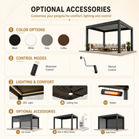 Pergola pliante avec toit rétractable, protection contre la pluie, protection contre le soleil, protection contre la neige, résistance au vent, moustiquaire et confort pour la terrasse