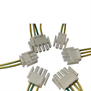 Arnés de cable personalizado, conector 6,35mm, 4 pines, macho, hembra, de alta tensión, seguro, 350779-1, para equipo electrónico