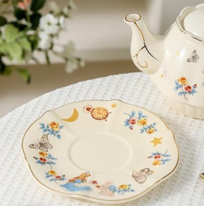 Hand-painted Alice in Wonderland Ceramic <strong>Tea</strong> <strong>Set</strong> | Gold Rimmed Afternoon <strong>Tea</strong> <strong>Gift</strong> for Birthdays &amp; Housewarming Present - Product Image 4