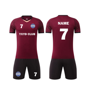 Thiết kế mới chất lượng hàng đầu bóng đá mặc thoáng khí mềm Thanh Niên đồng phục bóng đá với đội bóng biểu tượng Bộ dụng cụ bóng đá - Product Image 6