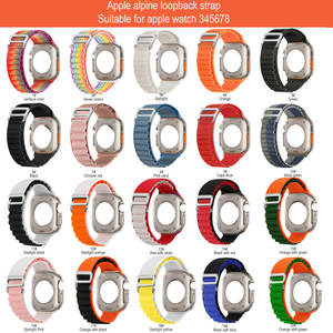 Nueva <span class=keywords><strong>correa</strong></span> deportiva trenzada de <span class=keywords><strong>nylon</strong></span> y poliéster de tela alpina para <span class=keywords><strong>Apple</strong></span> <span class=keywords><strong>Watch</strong></span> Ultra de 49 mm, para Iwatch SE Series 8 y 7 - Product Image 2