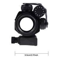 Lunette de visée optique à point rouge tactique M2 en aluminium, étanche et réglable pour l'extérieur