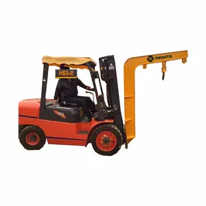 Dizel forklift parçaları açılı teleskopik çatal üstü forklift ekleri jib boom