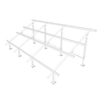 Supports de montage triangulaires de panneau solaire pour toit plat de haute qualité cadre de support de panneau solaire pour système de montage sur toit