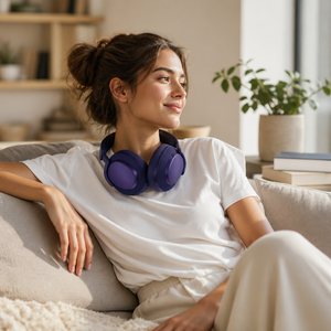 Cuffie Over-Ear FlexFit Estensibili e Pieghevoli, con Suono Immersivo per Ogni Battito - Product Image 4