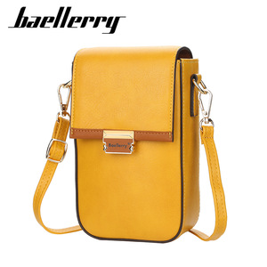 Baellerry Women's Crossbody Bag Yellow Vertical <b>Square</b> Magnetic Buckle Mobile Phone Bag Everyday Use Portable - Product Image 5