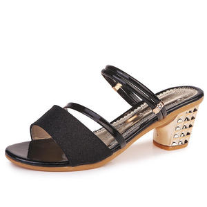 NOVEDAD DE VERANO 2025, <span class=keywords><strong>sandalias</strong></span> de estilo coreano para <span class=keywords><strong>mujer</strong></span>, zapatos de tacón <span class=keywords><strong>medio</strong></span> con punta abierta y cierre alto sin cordones, diseño de tacón grueso de dos prendas - Product Image 6