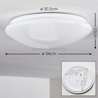 Plafonnier LED moderne allemand 18W, 1200 lumens, effet ciel étoilé, température de couleur 3000K, éclairage d'ambiance, vente chaude