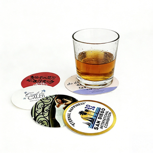 Подставки для напитков из абсорбирующей целлюлозы, бумажные подставки под заказ, круглые 40 пт, подставки для напитков, оптовая продажа, подставки для бара, пива, на заказ - Product Image 6