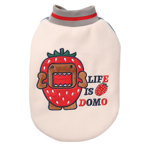 Uniforme de baseball pour chien Hoopet Domo-kun, rouge, chaud, anti-chute de poils, vêtements pour animaux de compagnie, automne-hiver - Product Image 2