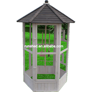 Açık ahşap kuş evi bahçe büyük kuş Aviary kafesleri tel örgü toptan kuş kafesi - Product Image 2