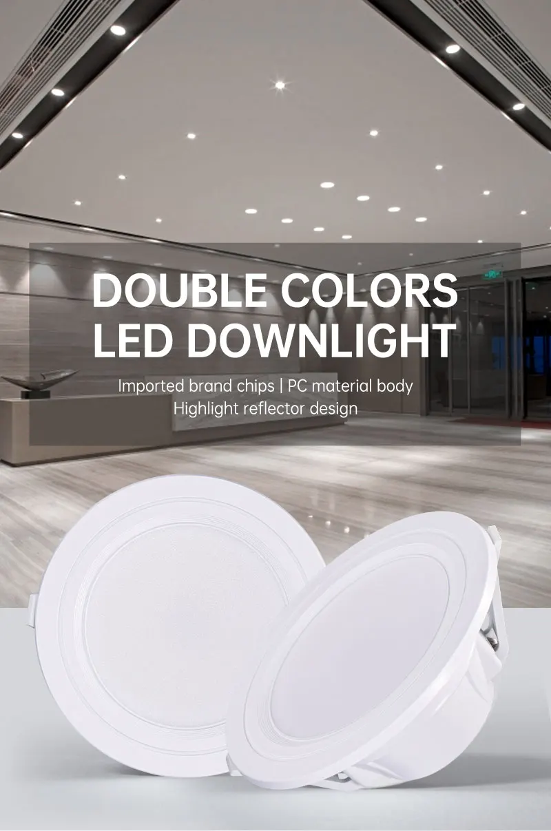 High quality AC85-265V led spotlight RGB 7 watt led downlight 100V 200V RGBW 7w led downlight with dimmable mode