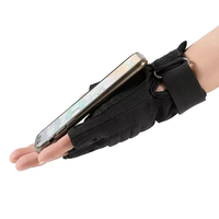 Gants de gymnastique de sports de plein air noirs à demi-doigts Gants tactiques de cyclisme d'entraînement avec fonction antidérapante et d'écran tactile