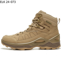 Bottes de randonnée légères Elkland pour hommes, imperméables, respirantes, en daim, à bout pointu, pour l'automne, décontractées, pour le trekking en plein air, avec semelle en caoutchouc Vibram