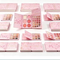 Palette de maquillage SIYIPING Papillon Rose, multi-pages, fard à paupières et blush longue tenue, ensemble cosmétique