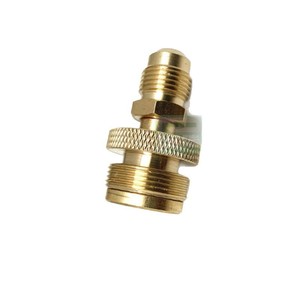 Adaptateur de raccordement mâle 3/8 à bouteille de gaz de 1 lb pour usage industriel, connecteur en laiton - Product Image 2