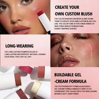 Nouveautés Blush Vente en gros Maquillage de haute qualité Vegan Waterproof Duo-side Multi-functional Contour Blush Stick avec pinceau