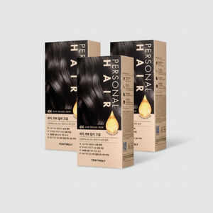 Tony Moly Set da 3 Creme Coprenti per Capelli 4N (Castano Scuro) - Colorazione Professionale per Capelli - Product Image 1