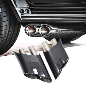 Dẫn phong cách tên lửa sợi carbon ống xả Muffler cho Mercedes-Benz w464 w463a G63 G65 G550 500 g lớp học - Product Image 1