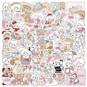60Pcs <span class=keywords><strong>MIKKO</strong></span> Autocollants Mignon Dessin Animé Téléphone Cas Ordinateur Portable Tasse D'eau Décorations Étanche DIY Autocollants Pour Enfants Adolescents - Product Image 1
