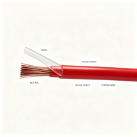 Cable Eléctrico de Cobre THHN THWN-2 450V con Aislamiento de PVC y Cubierta de Nylon, Calibre 14AWG y 12AWG, el Más Vendido, Personalizable