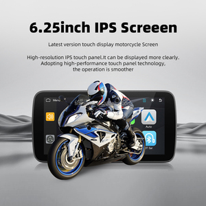 Pantalla Inalámbrica Portátil a Prueba de Agua de 6.25 Pulgadas para Motocicleta con CarPlay Android Auto, Bluetooth, TPM y GPS - Product Image 3