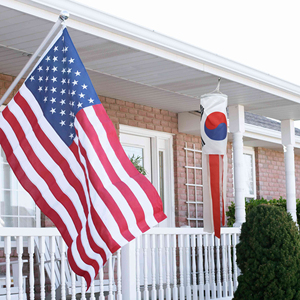 Custom Polyester South Korea <b>Flag</b> WindSock Digital Printed Flying Wind Socks for Yard Garden Porch - Product Image 3