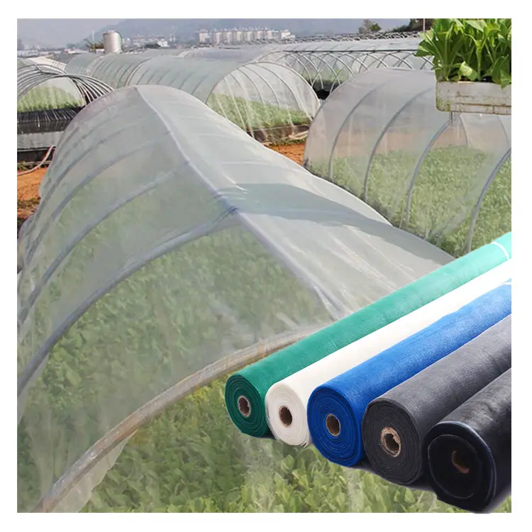 HDPE 20 40 50 60Mesh Plastik Rumah Kaca Anti Serangga Jaring untuk Sayuran Plastik Layar Serangga