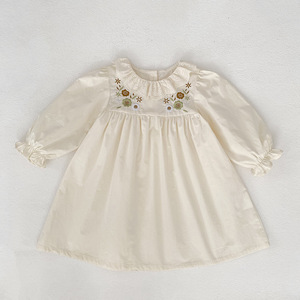 <span class=keywords><strong>2025</strong></span> Mới Hàn Quốc-Phong Cách Trẻ Em Của Ăn Mặc Với Một Ren Cổ Áo Và Ve Áo Cho Cô Gái Nhỏ Công Chúa Ăn Mặc Đi ra ngoài Mặc - Product Image 4