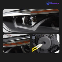 Faros Delanteros BBA para Ford Focus 2015-2018, Lentes de Proyector de Alta Potencia, Señal Dinámica DRL, Autopartes