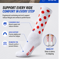 Chaussettes de compression de cyclisme professionnelles unisexes, respirantes et très élastiques pour le printemps, l'été, le vélo de route et le VTT