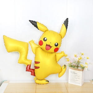 Ballons en <span class=keywords><strong>film</strong></span> d'aluminium Poke-mon, jouets pour enfants Pika Pocket Poke-mon de dessin animé, ballons de fête d'anniversaire - Product Image 1