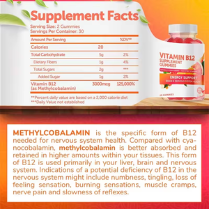 WELLBODY OEM/ODM Vente à Chaud Sans Sucre avec Benfotiamine et <span class=keywords><strong>Thiamine</strong></span> Vitamine <span class=keywords><strong>B</strong></span> Complexe Énergétique Gommes Vitamine B1 - Product Image 2