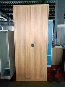 Armario Metálico Moderno de 2 Puertas, Plegable, Color Madera, Almirah de Acero para Dormitorio, Oficina, Escuela, Gimnasio, Hotel - Product Image 6