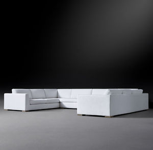 Divano Sassanid di Design Italiano Moderno, <span class=keywords><strong>Arredamento</strong></span> Americano di Lusso per Soggiorno, Set Divani <span class=keywords><strong>Modena</strong></span> con Braccioli Affusolati, Sezionale a U Personalizzabile - Product Image 4