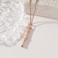 Collier de Respiration Anti-Stress en Acier Inoxydable, Pendentif de Foi, Bijou Tendance, Vente en Gros pour Femmes et Hommes, Cadeau de l'Aïd